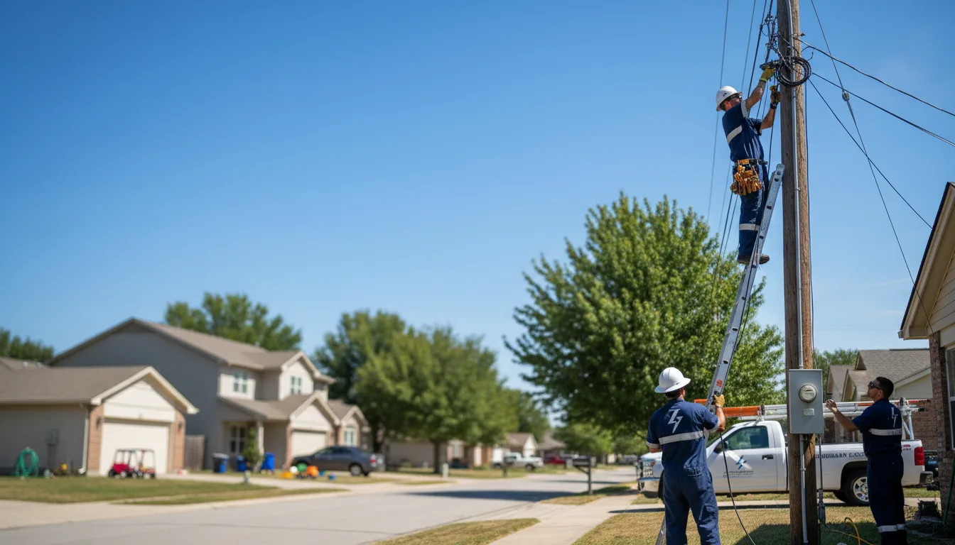 Residential electrician providing installation services in Zimmerman, MN